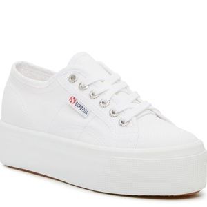 Superga White Platform Shoe Size 8.5/9